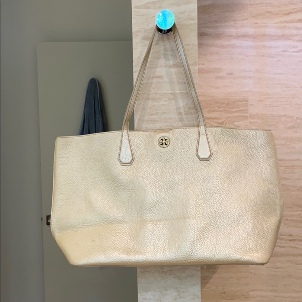 Tory Burch gold tote bag